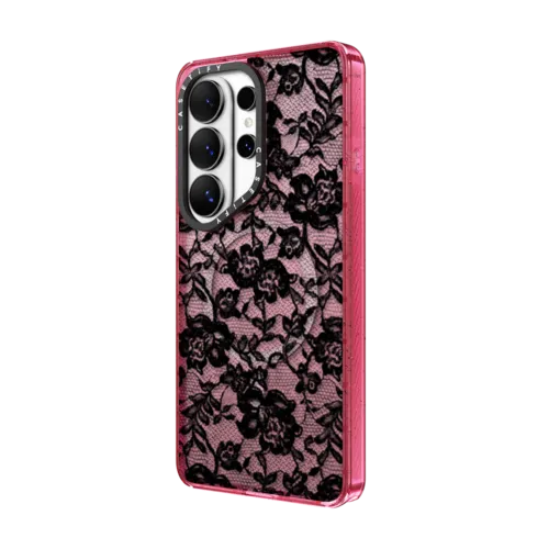 Sheer Dress (Black) | Galaxy S26 Ultra / Impact Magnetic Case / Primrose Pink | Image 2