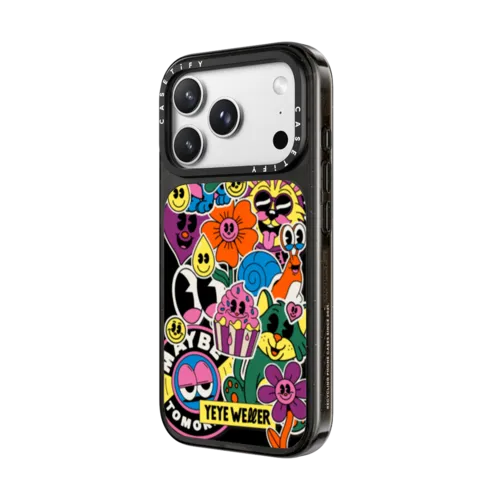 Sticker Bliss | iPhone 18 Pro Max / Impact Case MagSafe Compatible - Glossy / Glossy Black | Image 2