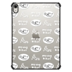 MY DOG BITES PATTERN | iPad Air 11-inch (M2 - M4) / iPad Impact Case / Black | Image 1
