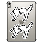 ANGRY CAT | iPad Air 11-inch (M2 - M4) / iPad Impact Case / Black | Image 1