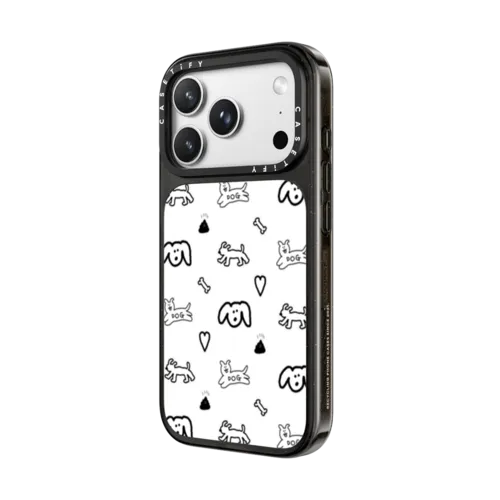 ECOSYSTEM DOG PATTERN | iPhone 18 Pro Max / Impact Case MagSafe Compatible - Glossy / Glossy Black | Image 2