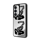 INAP SCOLPION | Galaxy S26 / Mirror Magnetic Case / Silver on Black | Image 2