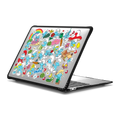 The Smurfs Sticker Pattern Laptop Case | MacBook Air 13-inch (M1 / Intel) / MacBook Impact Case / Black | Image 1