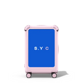 Custom Suitcase | 21" Carry-On Suitcase / Bounce Suitcase / Glossy Primrose Pink | Image 1