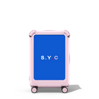 Custom Suitcase | 21" Carry-On Suitcase / Bounce Suitcase / Glossy Primrose Pink | Image 1