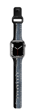 Denim Manifesto Watch Band | Apple Watch Series 7-9 (45mm) / Impact Band / Black | Image 1