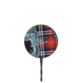 Plaid Disorder PowerThru Magnetic Wireless Charger |   / PowerThru Magnetic Wireless Charger MagSafe Compatible / Black | Image 1