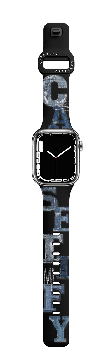 Pieced Identity Watch Band | Apple Watch Series 7-9 (45mm) / Impact Band / Black | Image 1