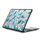 The Smurfs Jumbled Pattern Laptop Case | MacBook Air 13-inch (M1 / Intel) / MacBook Impact Case / Black | Image 1
