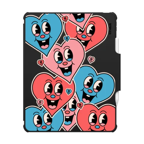 Love | iPad Air 13-inch (M2 - M4) / iPad Impact Folio Case / Black | Image 1