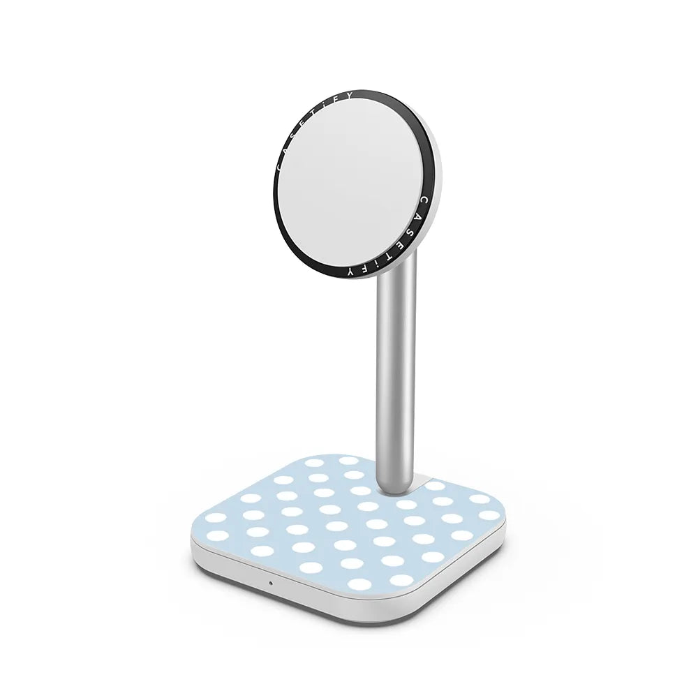 Cloudy Day Dots 2-in-1 Charging Stand
