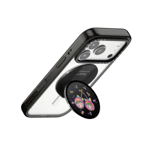 Cherries Joy Snappy Grip Stand | Snappy Grip Stand / Snappy Grip Stand MagSafe Compatible / Black | Image 3