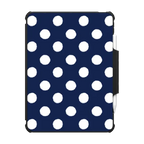 Nautical Polka Tablet Case | iPad Air 11-inch (M2 - M4) / iPad Impact Folio Case / Black | Image 1