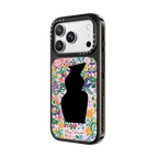Floral Reflection Phone Case | iPhone 18 Pro Max / Impact Case MagSafe Compatible - Glossy / Glossy Black | Image 2