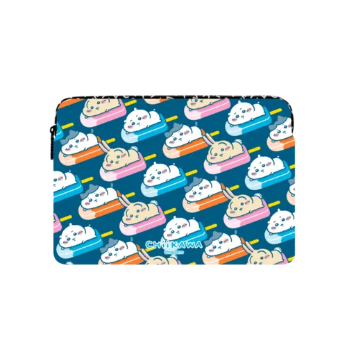 Chiikawa Chillin' Trio Ice Pop Laptop Sleeve | Large (16") / Impact Laptop Sleeve / Multicolor | Image 1