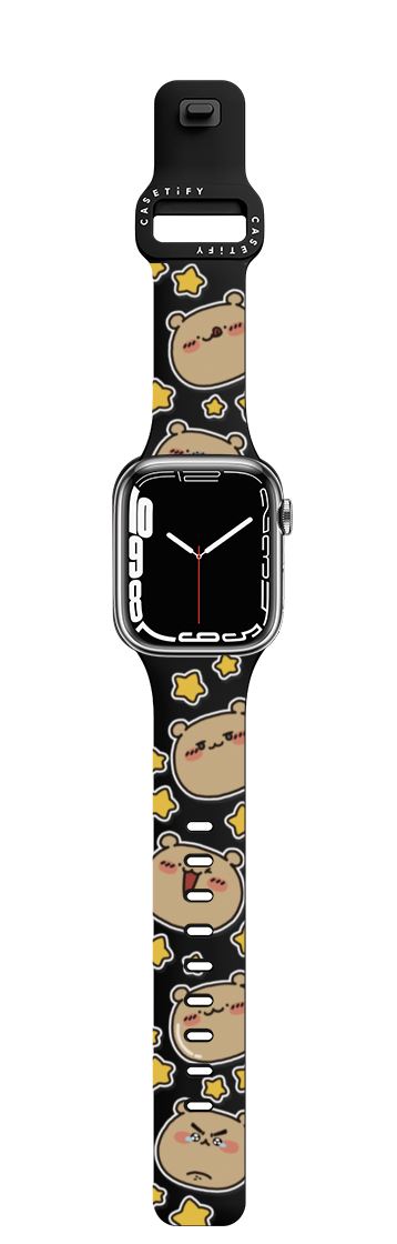 Wadadabear Starry Moments Watch Band | Apple Watch Series 7-9 (45mm) / Impact Band / Black | Image 1