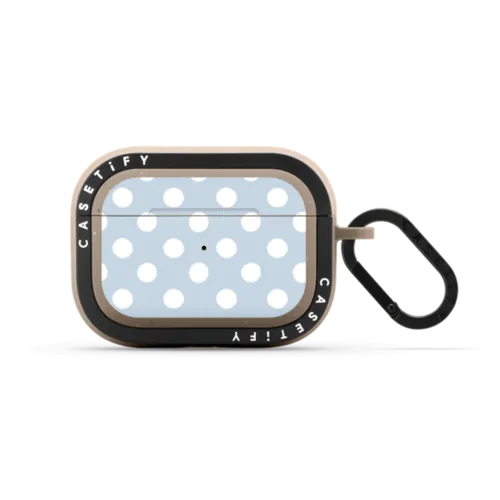 Cloudy Day Dots Earbuds Case | AirPods Pro 2 / Earbuds Bounce Case / Matte Taupe | Image 1