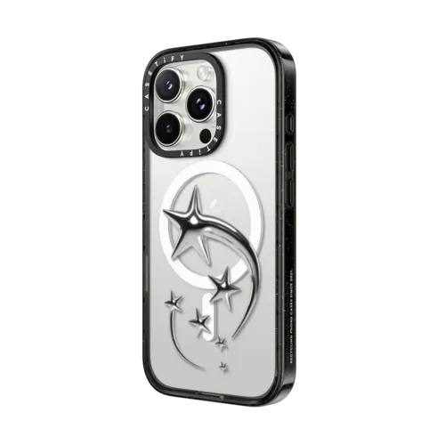 Metallic Star | iPhone 16 Pro Max / Impact Case MagSafe Compatible / Black | Image 2