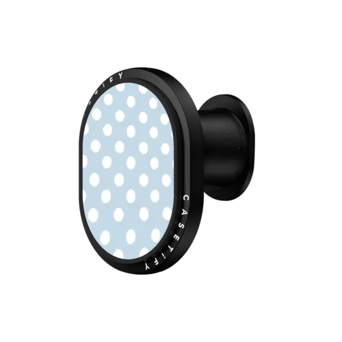 Cloudy Day Dots Wireless Car Charger | PowerThru Wireless Car Charger / PowerThru Wireless Car Charger MagSafe Compatible  / Black | Image 1