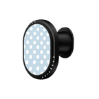Cloudy Day Dots Wireless Car Charger | PowerThru Wireless Car Charger / PowerThru Wireless Car Charger MagSafe Compatible  / Black | Image 1