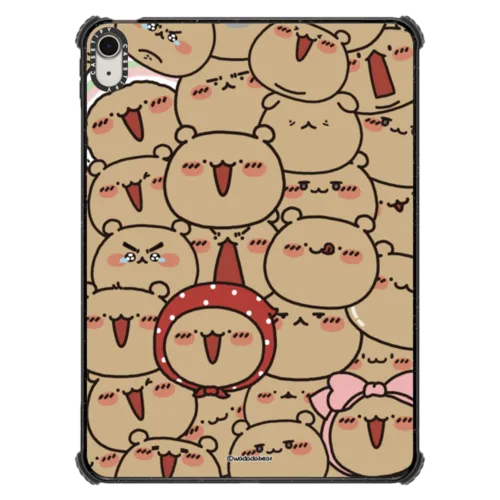Wadadabear Wiggle Time Tablet Case | iPad Air 11-inch (M2 - M4) / iPad Impact Case / Black | Image 1