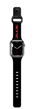 STAPLE Logo Watch Band | Apple Watch Series 7-9 (45mm) / Impact Band / Black | Image 1