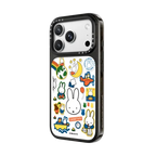Miffy Postage Collage Sticker Case (Clear) | iPhone 18 Pro Max / Impact Case MagSafe Compatible - Glossy / Glossy Black | Image 2