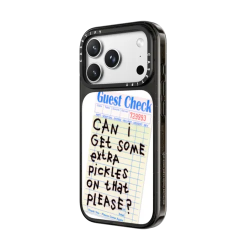Extra Pickles Please | iPhone 18 Pro Max / Impact Case MagSafe Compatible - Glossy / Glossy Black | Image 2
