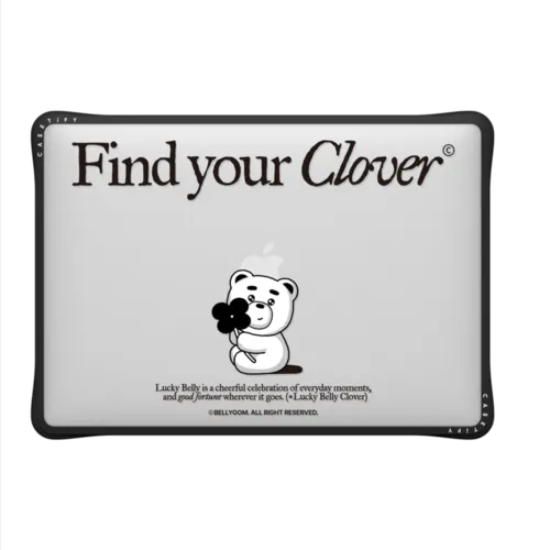 BELLYGOM Find Your Clover Laptop Case | MacBook Air 13-inch (M1 / Intel) / MacBook Impact Case / Black | Image 2