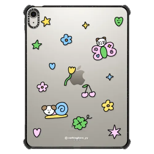 Enjoy The Springtime | iPad Air 11-inch (M2 - M4) / iPad Impact Case / Black | Image 1