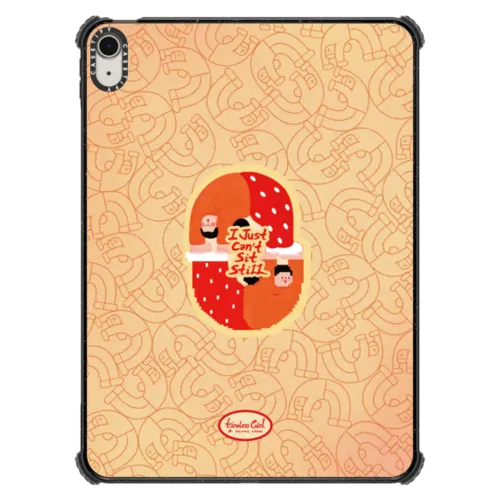 I Just Can't Sit Still Tablet Case | iPad Air 11-inch (M2 - M4) / iPad Impact Case / Black | Image 1