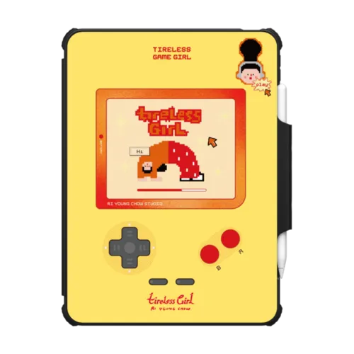 Game Girl Tablet Case | iPad Air 11-inch (M2 - M4) / iPad Impact Folio Case / Black | Image 1