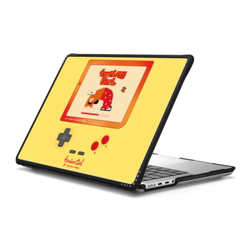 Game Girl Laptop Case | MacBook Pro 14-inch (M1 - M5) / MacBook Impact Case / Black | Image 1