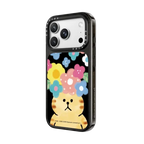 Floral Chibisuke Phone Case | iPhone 18 Pro Max / Impact Case MagSafe Compatible - Glossy / Glossy Black | Image 2
