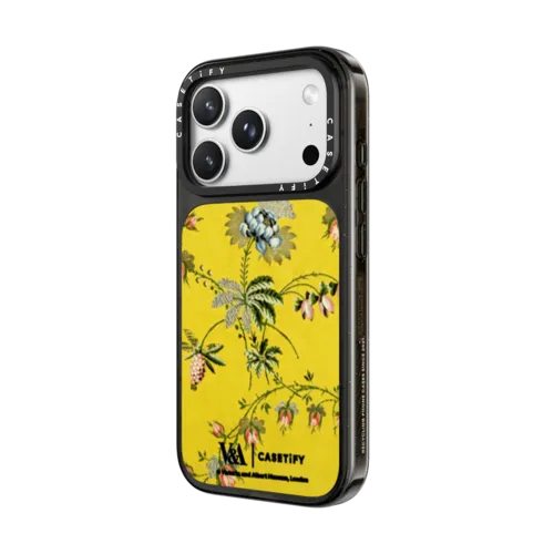 V&A Rococo Edit, Spitalfields Case | iPhone 18 Pro Max / Impact Case MagSafe Compatible - Glossy / Glossy Black | Image 2