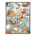Gorogoro Nyansuke Daily Tablet Case | iPad Pro 13-inch (M4/M5) / iPad Impact Case / Black | Image 1