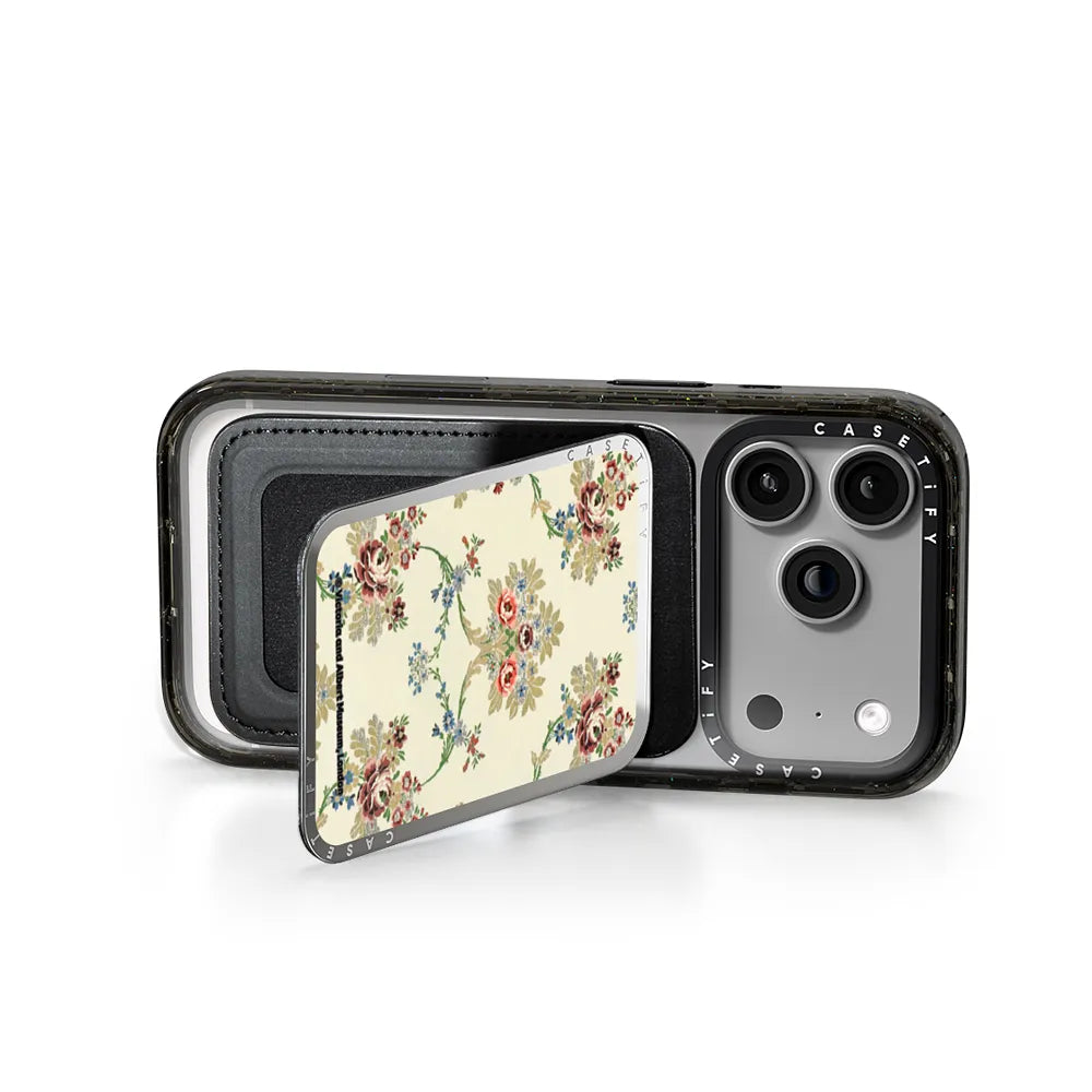 V&A Rococo Edit, Brocaded Roses Snappy Cardholder Stand
