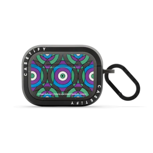 V&A Geometry Edit, Bullseye 3 Earbuds Case | AirPods Pro 2 / Earbuds Bounce Case / Matte Charcoal | Image 1