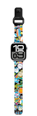 Chiikawa Summer Party Watch Band | Apple Watch Series 10 (42mm) / Impact Band / Black | Image 1