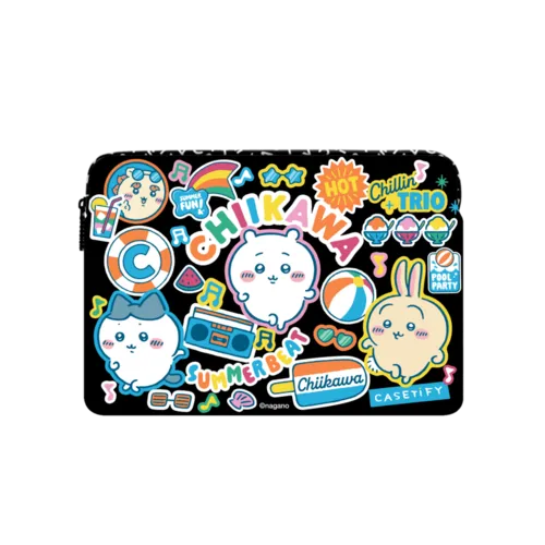 Chiikawa Summer Party Laptop Sleeve | Large (16") / Impact Laptop Sleeve / Multicolor | Image 1