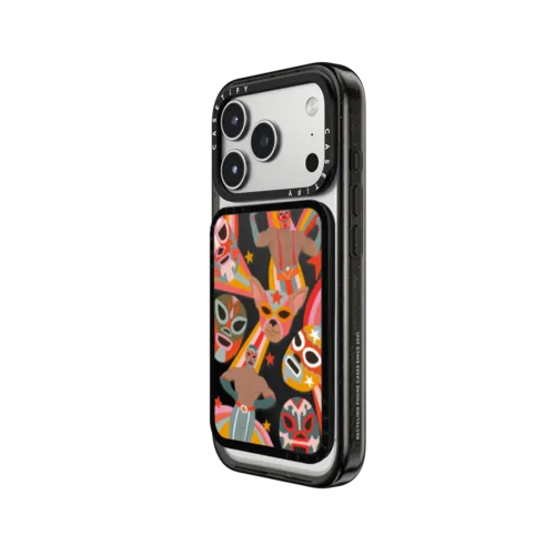 Lucha Libre Snappy Cardholder Stand | Snappy Cardholder Stand / Snappy Cardholder Stand MagSafe Compatible / Black | Image 2