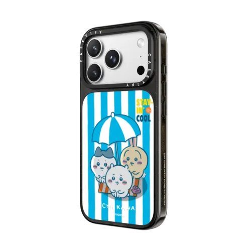 Chiikawa Stayin' Cool Case | iPhone 18 Pro Max / Impact Case MagSafe Compatible - Glossy / Glossy Black | Image 2