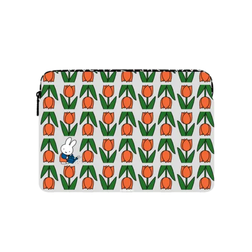 Miffy Tulip Garden Laptop Sleeve | Large (16") / Impact Laptop Sleeve / Multicolor | Image 1