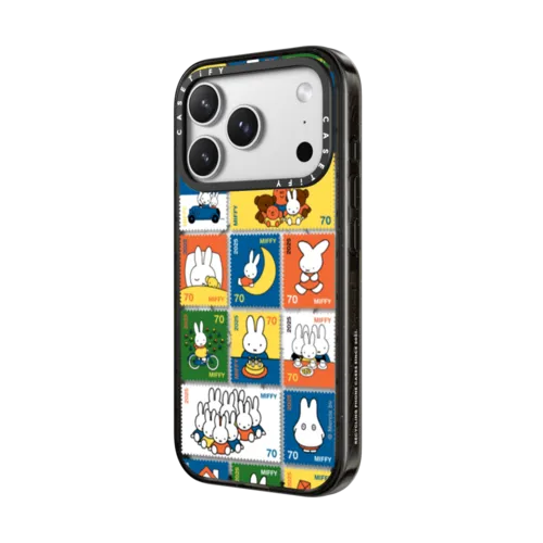 Miffy 70 Stamp Case | iPhone 17 Pro Max / Impact Case MagSafe Compatible / Black | Image 2