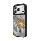 Metal Bamboo Case | iPhone 17 Pro Max / Mirror Case MagSafe Compatible / Silver on Black | Image 2