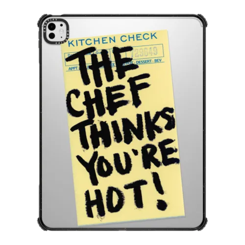 The Chef Thinks You're Hot! | iPad Pro 13-inch (M4/M5) / iPad Impact Case / Black | Image 1