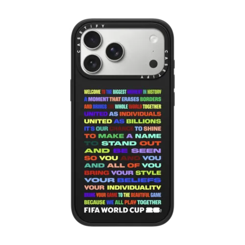FIFA WORLD CUP 26™ MANIFESTO CASE | iPhone 17 Pro Max / Impact Case MagSafe Compatible / Matte Black | Image 1