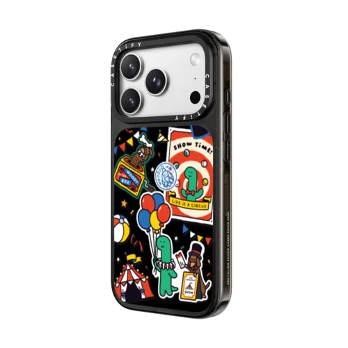 The Joguman Show Stickers Case | iPhone 18 Pro Max / Impact Case MagSafe Compatible - Glossy / Glossy Black | Image 2