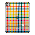 Happy Rainbow Check | iPad Pro 13-inch (M4/M5) / iPad Impact Case / Black | Image 1