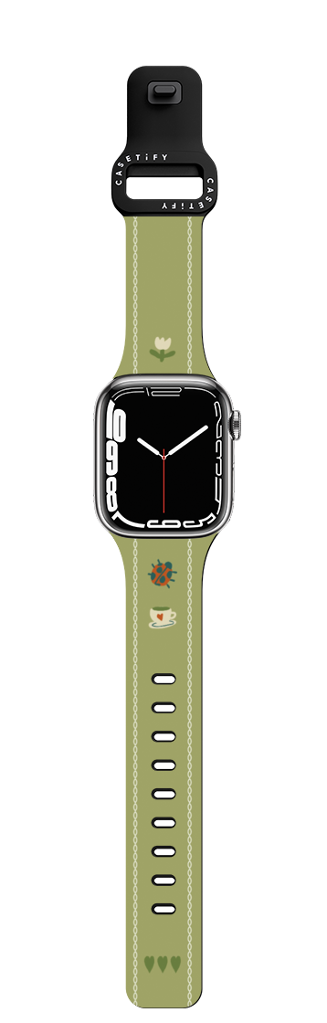 Cozy Tea Time Study Club | Apple Watch Series 11 & 12 (46mm) / Impact Band / Black | Image 1